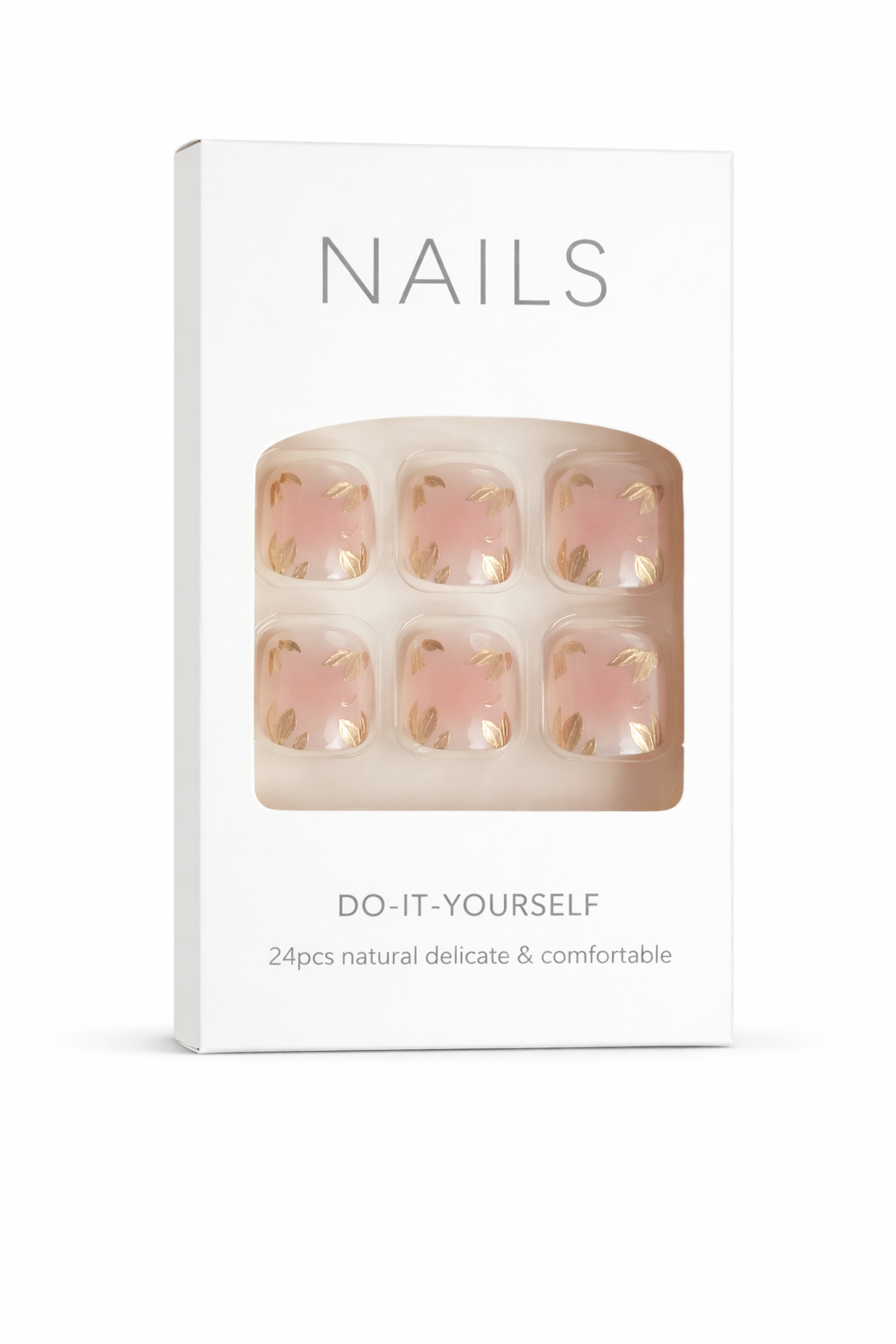Natural Nude Press-On Toenails (24 Pcs) – Comfortable Everyday Wear